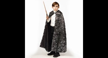 Faram – Verkleedkleding – Cape – Spinnenweb – Zwart – Kind - 128