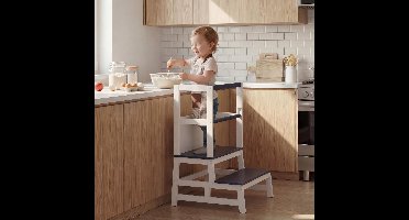 Spielwerk Leertoren - Krijtbord vanaf 2 jaar 93x51x50cm - Grenen Grijs