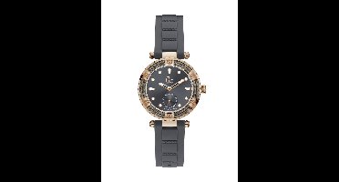 Gc Gc Ladydiver Silicone Quartz Minisweep Grijs Kast: 100 % Roestvrij Staal | Band: 100 % Siliconen 34 mm Y41004L5MF
