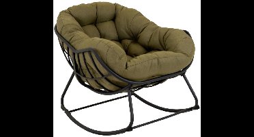 Cozy schommelstoel - olijfgroen