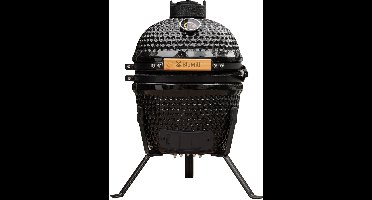 BluMill Kamado BBQ Egg - Kamado 13 Inch - Houtskoolbarbecues - Zwart - Ø 26cm - Houtskoolbarbecue Met Thermometer