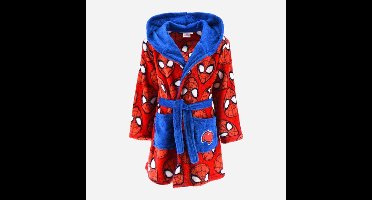 Marvel Spider-man Badjas - Rood - Coral Fleece - Maat 122/128