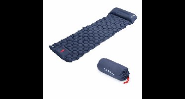 HOB Zelfopblazend Camping Matras - Slaapmat - Waterproof - Luchtbed - Kampeer Matras - 1 persoons - Draagbaar - Oprolbaar incl. Opbergtas