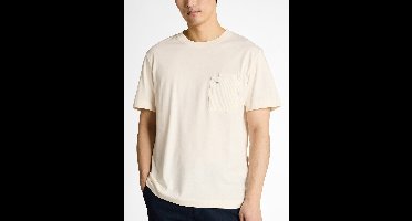 Tom Tailor - T-shirt - Heren - XXL - Gebroken wit - Katoen - 1050582
