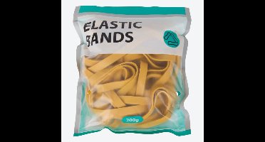 Rubber elastiek - 200 gram - Extra dik - Bruin - Postbode