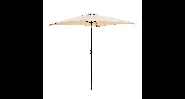 Tristar PA-7902 - Stokparasol - 200x200cm Vierkant - Tuin & Balkon - Waterdicht - Verstelbare Hoogte - Kantelbaar - Beige