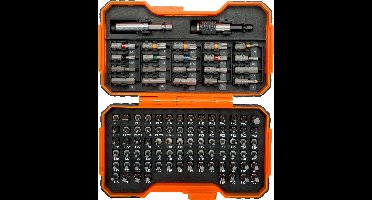 Bahco 59/S100BC-IP 100-Delige Bitset - Gleuf-, Phillips®, Pozidriv®, Hexagon, Robertson en Torx®