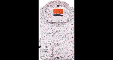 Suitable Melange Overhemd Paisley Multicolour - Maat 39 - Heren - Overhemden Formeel