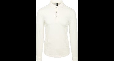 Profuomo Longsleeve Polo Off White - Maat S - Heren