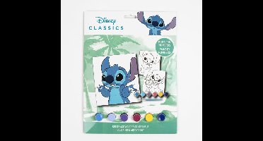 Disney Stitch Verf op Nummer Set – Inclusief Verf en Penseel – Creatieve Knutselactiviteit voor Kinderen