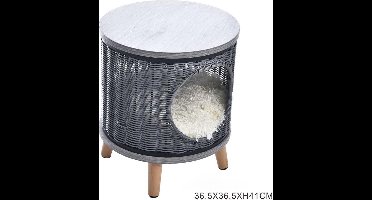 Napzzz Hocker Kat Rondo Grijs - Small