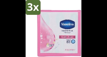 Vaseline - Healthy Bright - Zeeptablet - Reinigend & Verzorgend - 3x75 ml - Bulkverpakking - 3 stuks