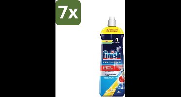 7 x Finish - Powerball - Vaatwasreiniger - Glansspoelmiddel - Perfecte Droging - Citroen - 160 Wasbeurten - Glansspoelmiddel - Vaatwasreiniger - Snel Droging - Vlekken Voorkomen - Kalkaanslag