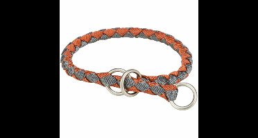 TRIXIE HALSBAND HOND CAVO HALFSLIP ROEST / GRAFIET GRIJS 35-41X1.2 CM