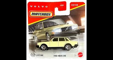 1986 VOLVO 240 VANILLA 122/125 1:64 MATCHBOX SHORT CARD