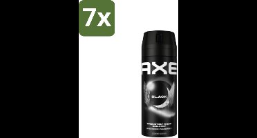 7 x Axe Deodorant Bodyspray Black 150 ml - 48 Uur Bescherming - Deodorant Spray - Bevroren Peer - Cedarwood - 0% Aluminiumzouten