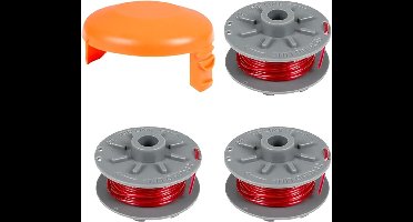 Gardena 5364-20 Vervangende Spoel 1,6 mm voor Turbo Grastrimmer SmallCut 2401 - 6,1 m Lange Trimmerspoel met Spoeldeksel 5328-20 (3 Spoel + 1 Afdekking)