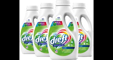 Dreft vloeibaar wasmiddel 84 wasbeurten 'Color' - 4x 21 wasbeurten (4 x 945ML) - Stralende kleuren - Tegen kleurdoorloop - 945ml inhoud