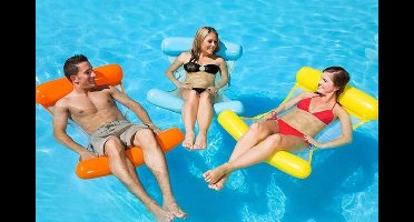 HOT Sports + Toys water hangmat opblaasbaar zwembad 80x110 cm multicolor.