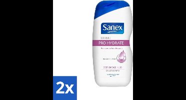 2 x Sanex Dermo - Pro Hydraterend - Douchecrème - Zeer Droge Huid - 500 ml - Sanex Dermo Pro - Hydraterende Douchecrème - Droge Huid - Douchecrème - Hydratatie