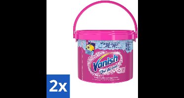 2 x Vanish Oxi Action - Vlekkenverwijderaar Poeder - Levendige Kleuren - Gekleurde Was - 2.7 Kg - Vlekkenverwijderaar - Wasverzachter - Kleurbescherming - Wasmiddel - Waspoeder