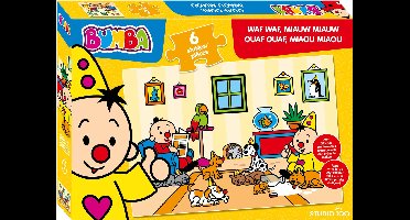 Bumba - Puzzel - 6 st - Waf waf, miauw miauw - FSC MIX