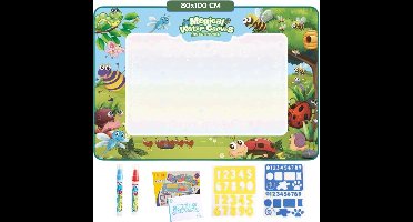 Water tekenmat Insecten - Insecten - Tekenmat met Accessoires - Met 2 Waterpennen - Speelgoed 2 Jaar - Speelgoed 3 Jaar - Montessori Speelgoed - Educatief Speelgoed - Jongens Speelgoed - Meisjes Speelgoed - Kinderspeelgoed