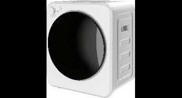 Mini Wasdroger – Kleine Droger – Compacte Wasdroger – Opbouwdroger – Luchtafvoerdroger – 5 Programma’s – Roestvrijstalen Omkeerbare Trommel – 800W/400W Vermogen