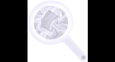 Voedselzeven – 120 mesh – 11 cm diameter – wit – 4 stuks – herbruikbare fijnmazige filter, nylon gaaszeef met kunststof handvat, ideaal voor filteren van koffie, sap, olie, sojamelk