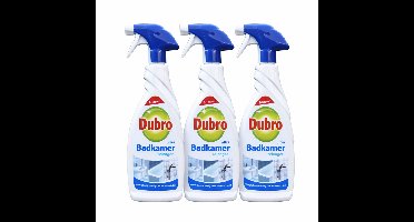 Dubro badkamer reiniger - 30% effectiever tegen kalk - badkamerreiniger - 3 x 650 ml