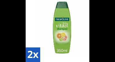 2 x Palmolive Shampoo Fris Vitaal 350 ml - Palmolive Fris Vitaal Shampoo - Citrus Shampoo - Haar Reinigen - Haar Vitaliteit - Haar Volume