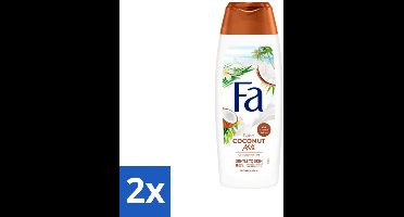 2 x Fa - Douchegel - Coconut Milk - Hydraterend & Kalmerend - Verzachtend - 250 ml - Douchegel Kokosmelk - Hydraterende Douchegel - Kalmerende Douchegel - Kokos-extract Douchegel - Amandelolie Douchegel