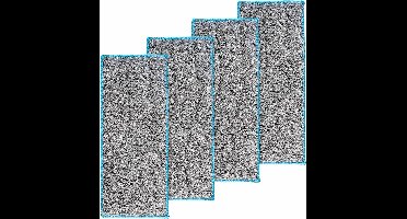 Stofzuigeraccessoires natte dweilpads – 27x11 cm – grijs – 4 stuks, wasbaar en herbruikbaar, microvezel diepreinigende dweilpads, compatibel met iRobot Braava Jet m6 (6110) (6012) (6112) (6113) ultieme robotdweil