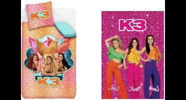 K3 Dekbedovertrek en Fleeceplaid Voordeelset