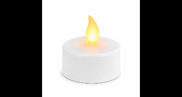 Arti Casa LED Theelichtjes 2 Stuks - Flikkerende LED Theelichten op Batterij - Theelichtjes Zonder Open Vuur - Ø3.7 cm - Wit