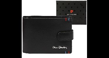 Pierre Cardin - Klassieke Lederen Portemonnee - RFID Bescherming - Zwart - Compact Ontwerp