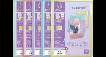 Exacompta 10x Showalbum in polypropyleen Kreacover Pastel 80 zichten - A4 - Geassorteerd - 5849E
