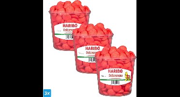 Haribo Schuim Primavera Aardbeien (3x 150 stuks)