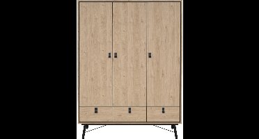 Giga Living Kledingkast Ry - Naturel - 150x60x200cm