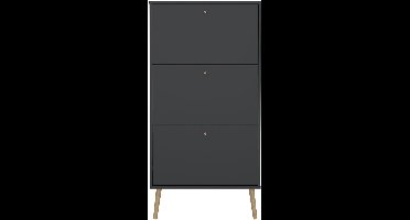 Giga Living Schoenenkast Bodo - Grijs - 70x24x139cm