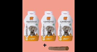 Combideal - Bf Petfood Schapenvet Zalmolie - 3x 500 ML+ Gratis Fricandel