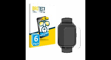 BROTECT - Screenprotector voor Huakua 1,65" - Folie Beschermfolie transparant 6 Stuks