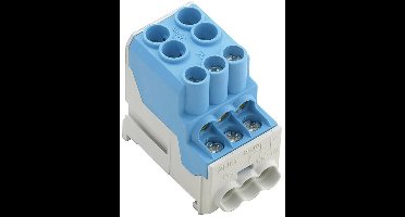 Weidmüller 1561920000 Verdeler-serieklem Schroeven Blauw 3 stuk(s)