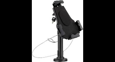 Professionele Tablet Houder Tafel of Muurbevestiging met Diefstalbeveiliging Zwart