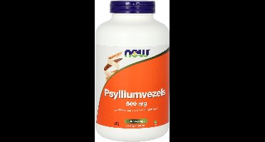 NOW Psylliumvezels 500 mg - 500 capsules - Voedingsvezels