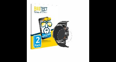 BROTECT - Screenprotector voor Lemfo Smartwatch 1.39" - Folie Beschermfolie transparant 2 Stuks