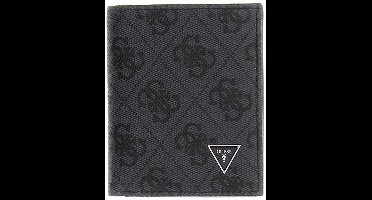 GUESS Leren portemonnee Milano Bifold Wallet Black donkergrijs