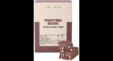 Protiplan - Reep Hazelnoot Chocolade Crunch - 7 x 44 g - Koolhydraatarm snack - Eiwitrepen - Suikerarm