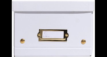 Exacompta 5x Opbergdoos in karton 20x26x15cm Neo Deco, vlak geleverd - Wit - 62258E