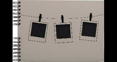 Exacompta Fotoalbum met spiraal 50 zwarte pagina's Instants - Beige - 16823E